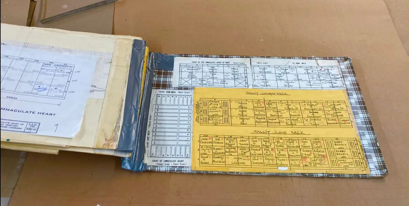 Bookbinding project before treatment