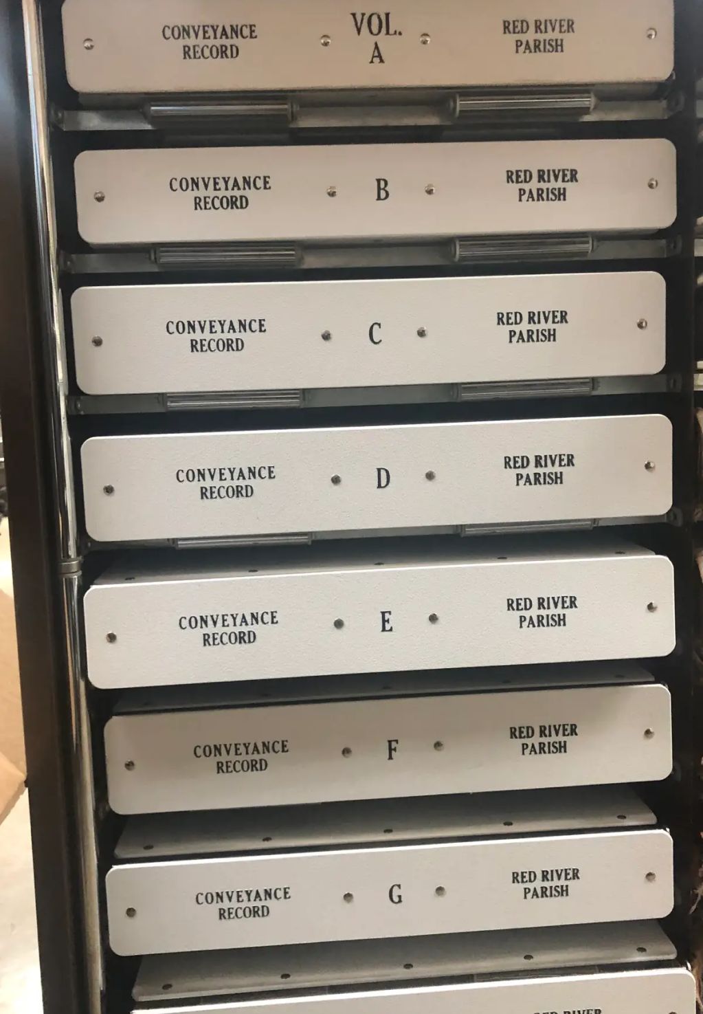 Conveyance records after Indestructo binding, Red River Parish